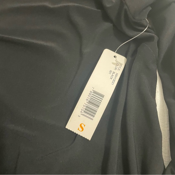 Laundry By Design Long Sleeve Open arm hems  Mini dress Black Size Small NWT - Picture 4 of 14